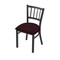 Holland Bar Stool Co 610 Contessa 18" Chair with Pewter Finish and Canter Bordeaux Seat 61018PW005 - alternate 1
